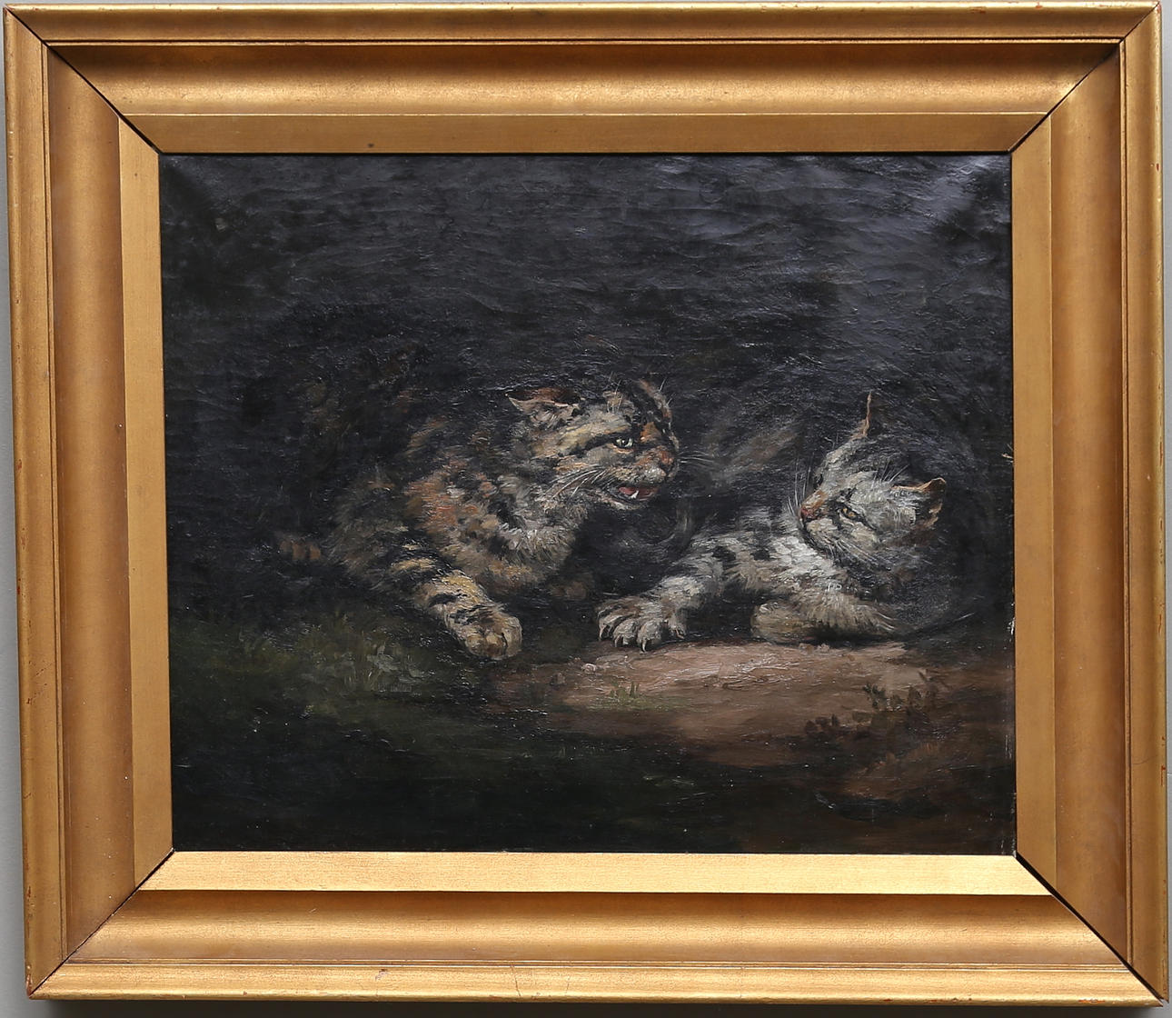 OIDENTIFIERAD KONSTNÄR. olja på duk, troligen England, 1800/1900-tal.