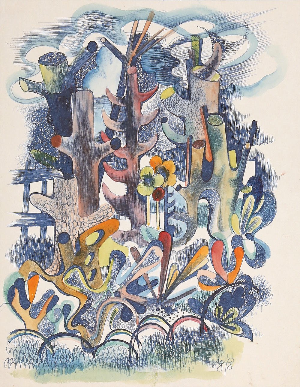 RUDOLF AUSLEGER. Untitled.