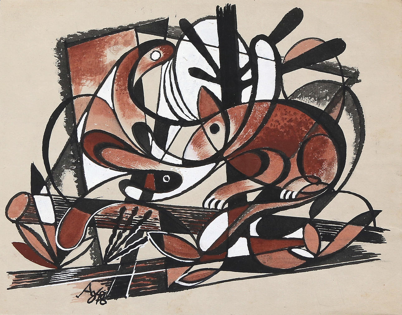 RUDOLF AUSLEGER. Untitled.