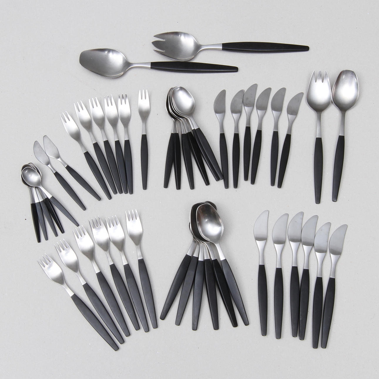 BESTICK, "Focus Deluxe", 47 delar, Folke Arström, Gense, 1900-talets mitt.