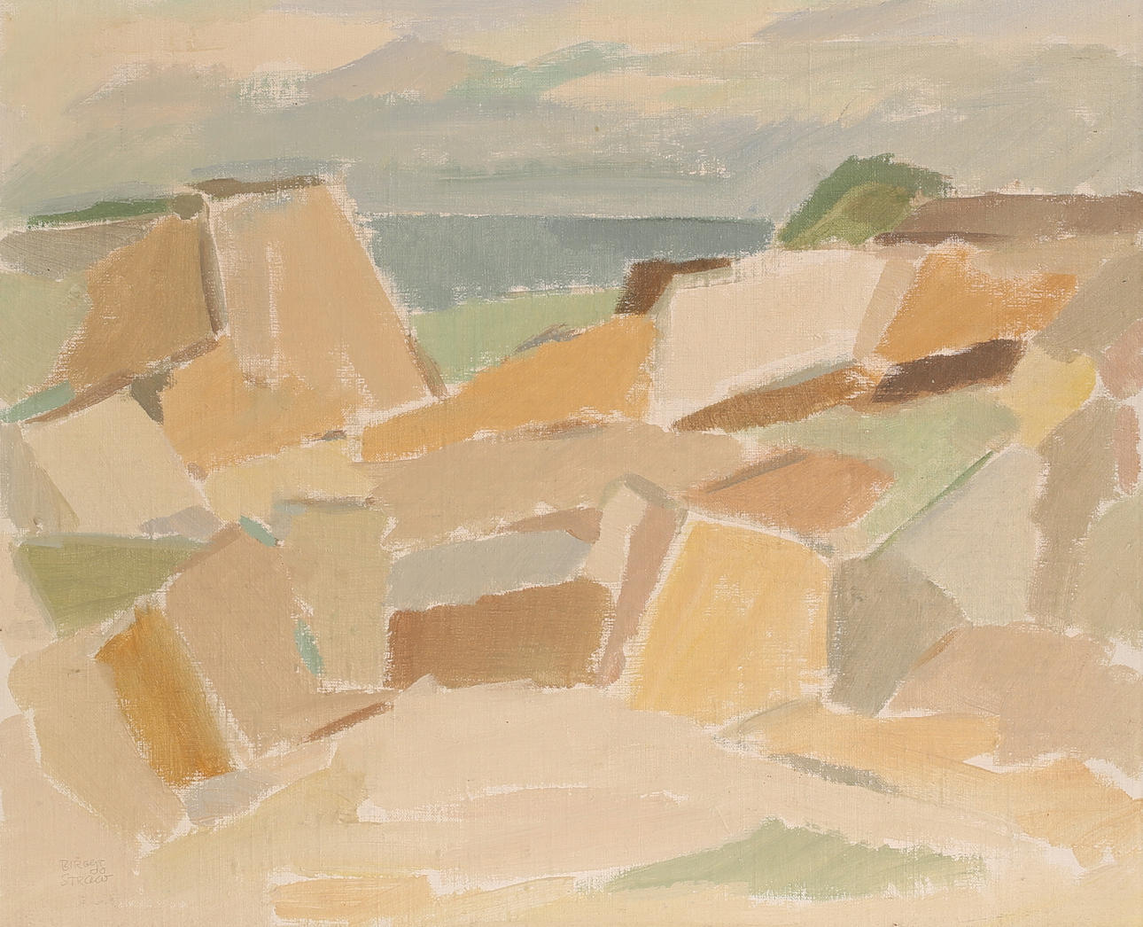 BIRGER STRÅÅT. Oil on canvas, signed.