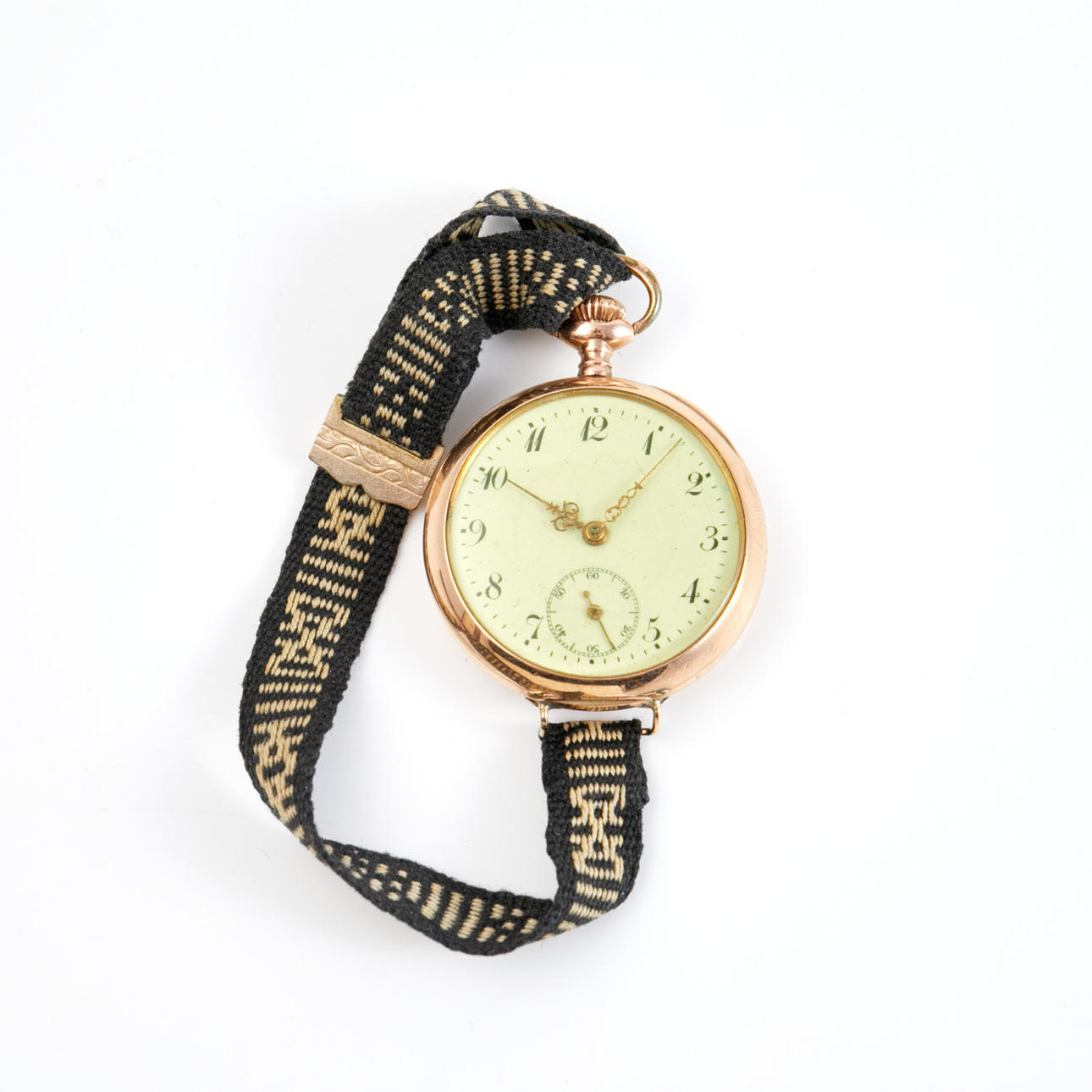 POCKET WATCH, so-called granny watch, outer case in 14k gold