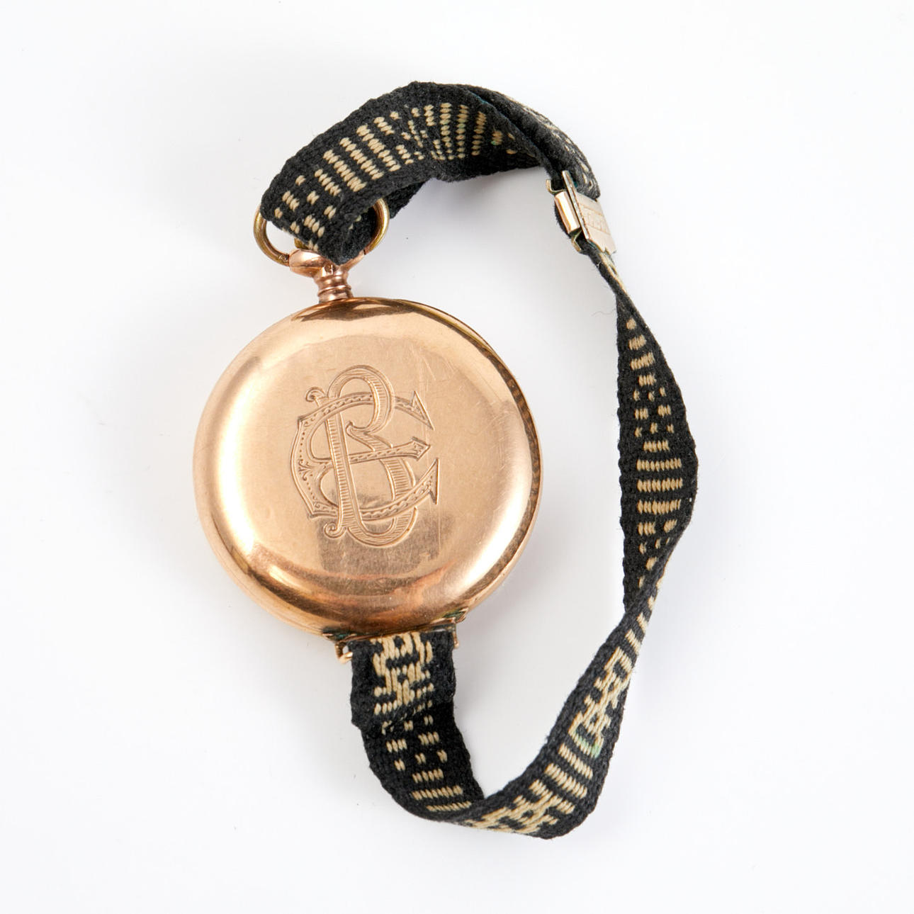 POCKET WATCH, so-called granny watch, outer case in 14k gold