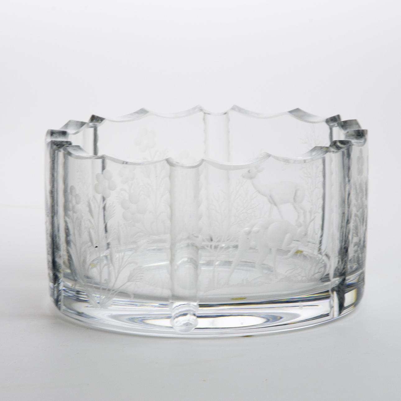 SKÅL, dekorslipad kristall, David Leck.