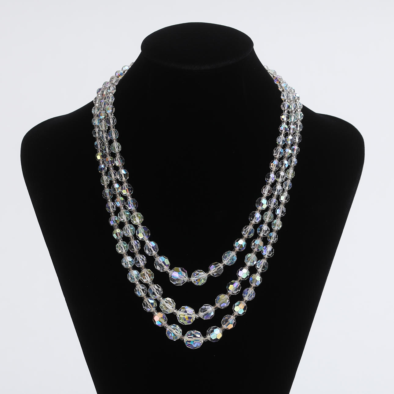 Necklace, glass, Art Deco.