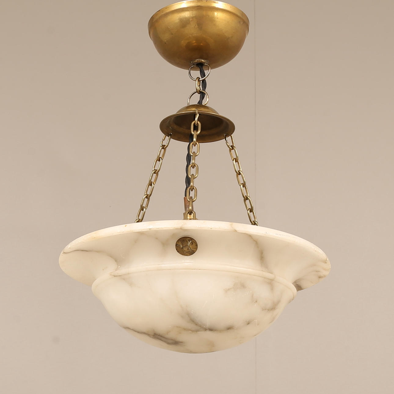 LÁMPARA DE TECHO, alabastro.