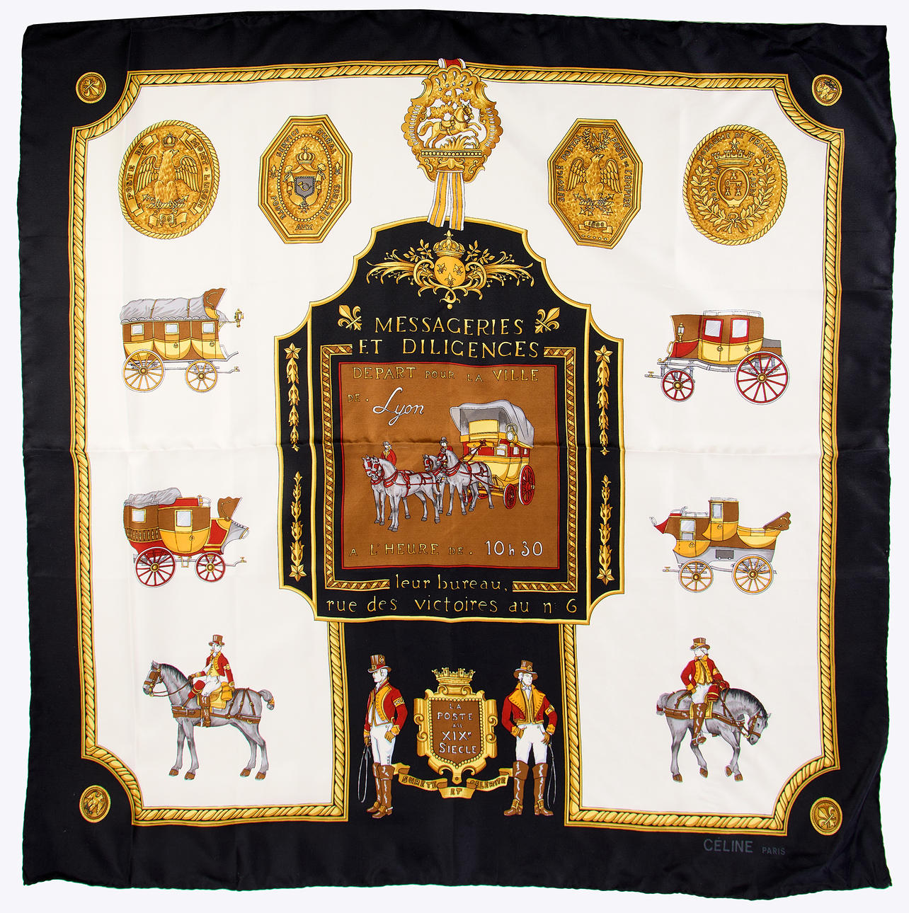 CELINE, scarf, silk, Paris.