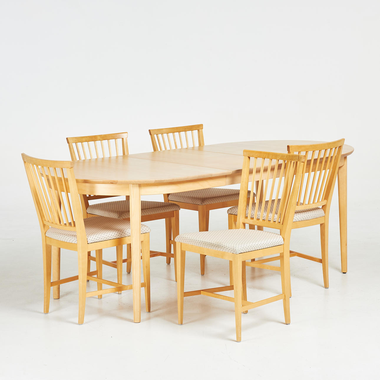 CARL MALMSTEN. “Everyday”, dining room group, table and 5 chairs