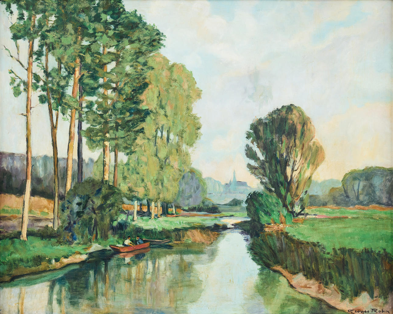 GEORGES CHARLES ROBIN (1903-2003). Landscapes.