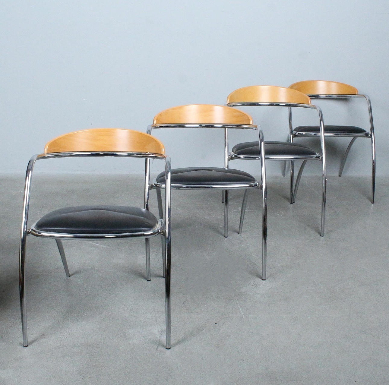 EFFEZETA. Set chairs/dining room chairs, Italy. Furniture