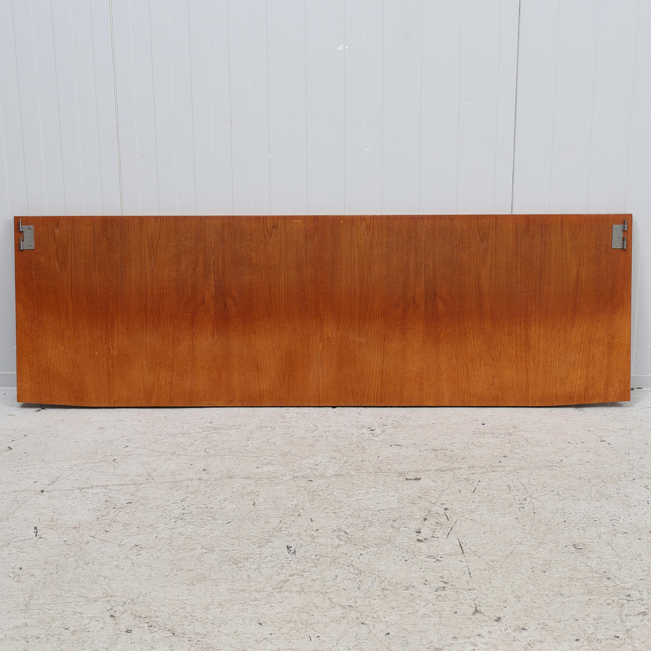 HEADBOARD, teak veneer, double bed, 1950/60s.