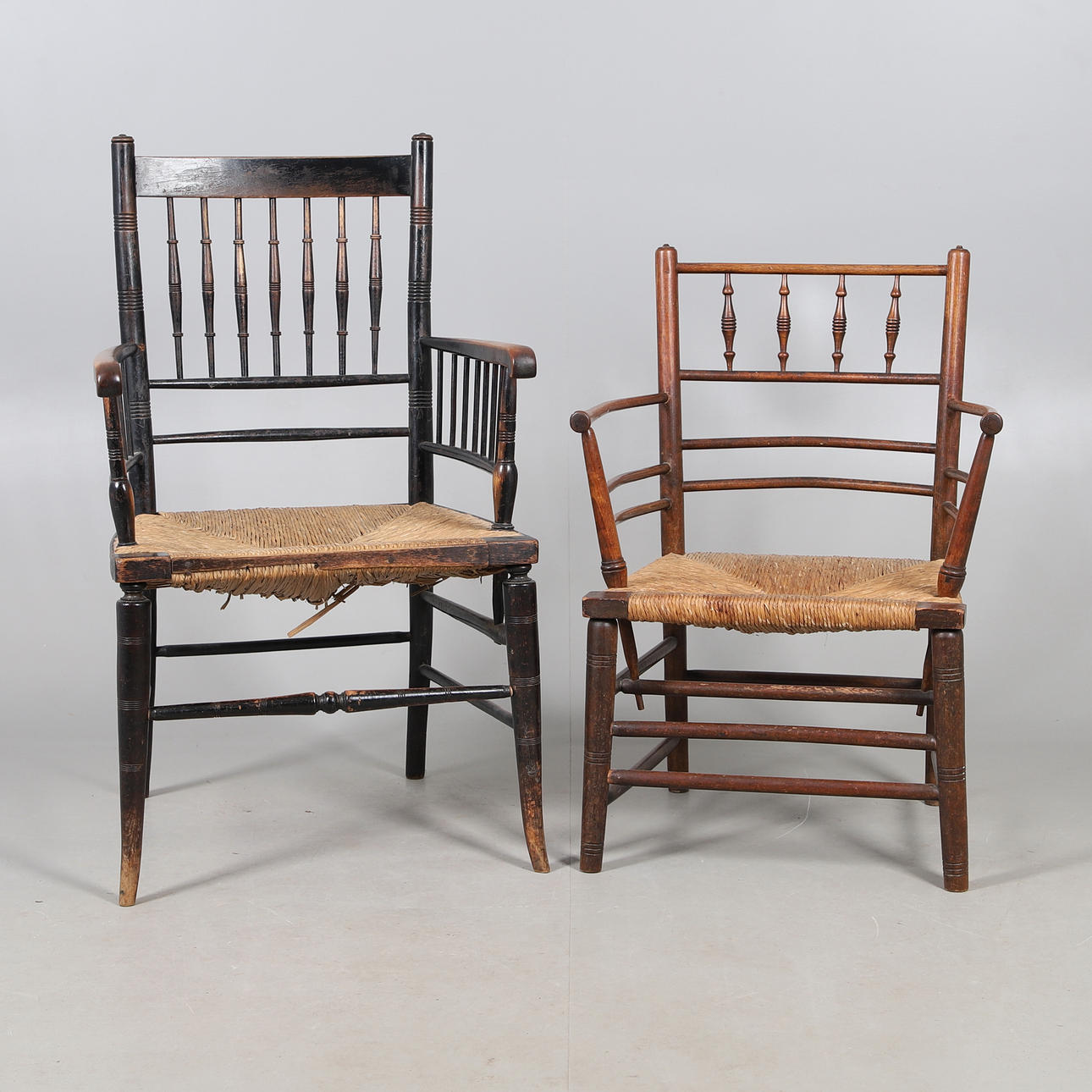 ARTS & CRAFTS ARMCHAIRS.