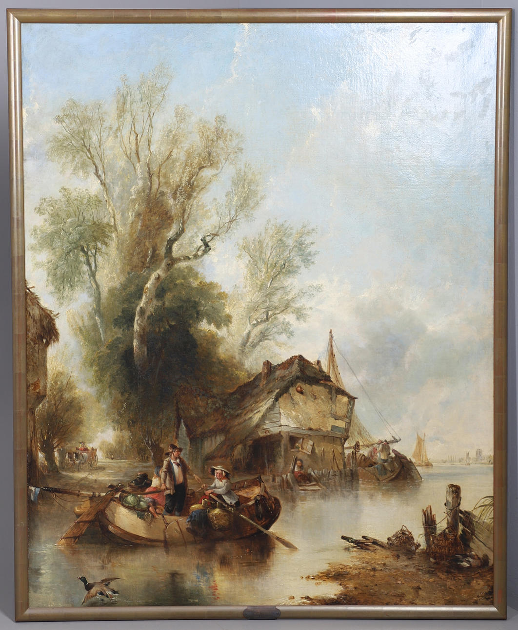 ALFRED MONTAGUE (1832-1883). DUTCH RIVER SCENE.