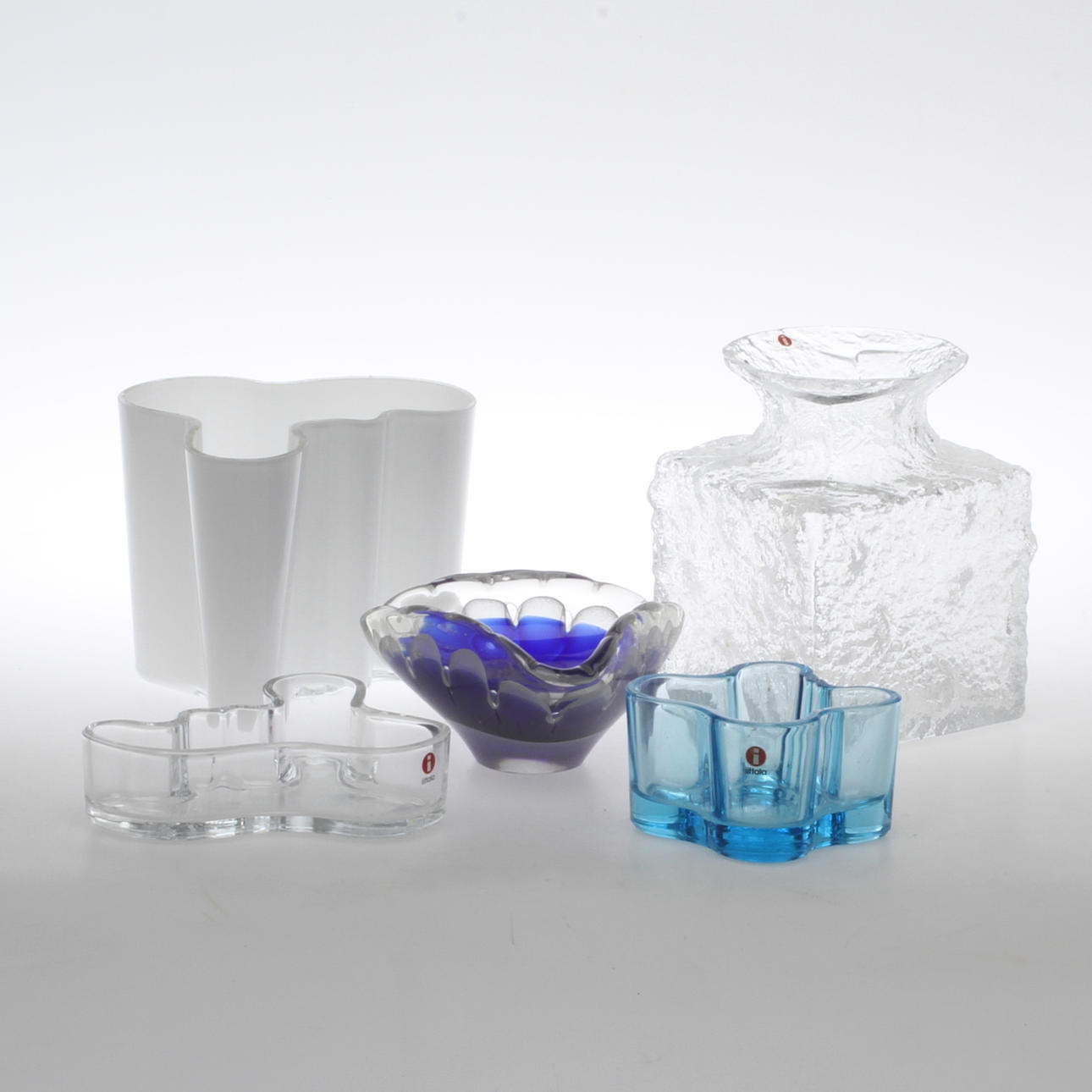 GLAS, 5 delar, Iittala samt Oy Kumela, Finland.