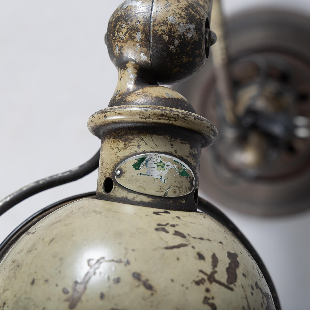 A table lamp, industrial design, Jilde, France, metal, first half of ...