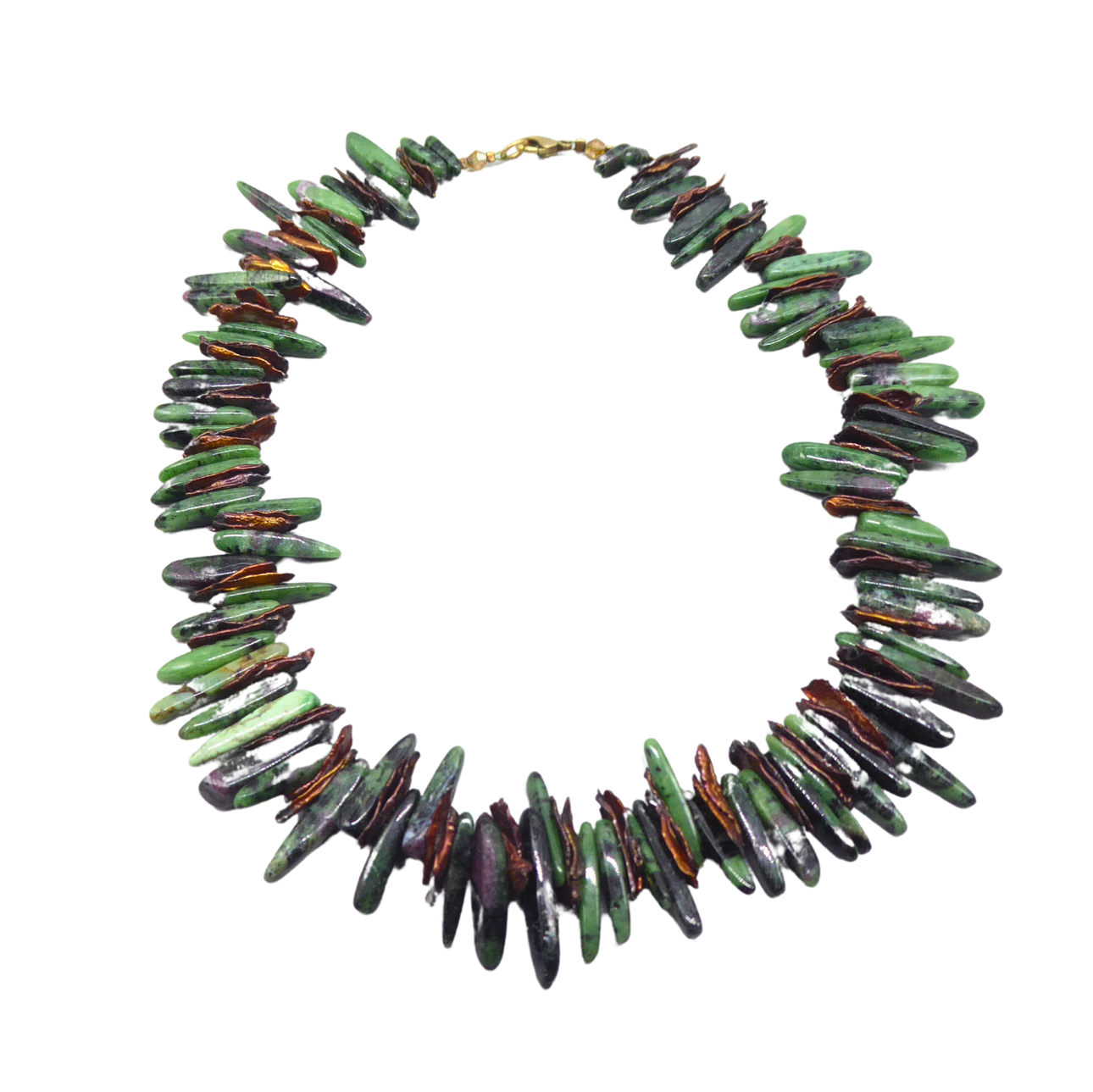 STICK CHAIN WITH A GOLD-PLATED 925 SILVER CLASP.