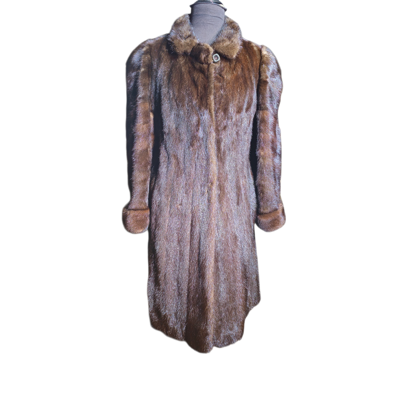 Christian. Mink jacket with upside-down sleeves.