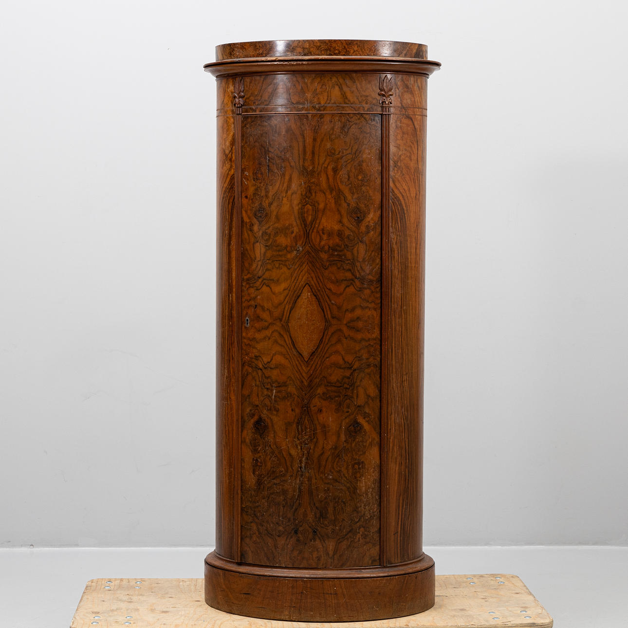 A walnut column cabinet, 19th century. Furniture - Cupboards, Cabinets ...