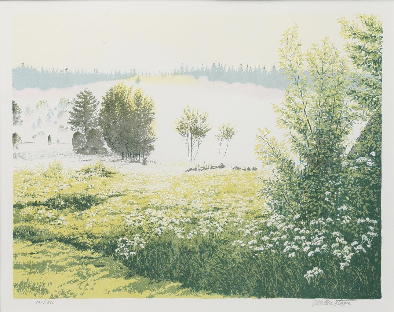 JAN-OWE STUFF. Lithograph, signed, numbered 201/280.