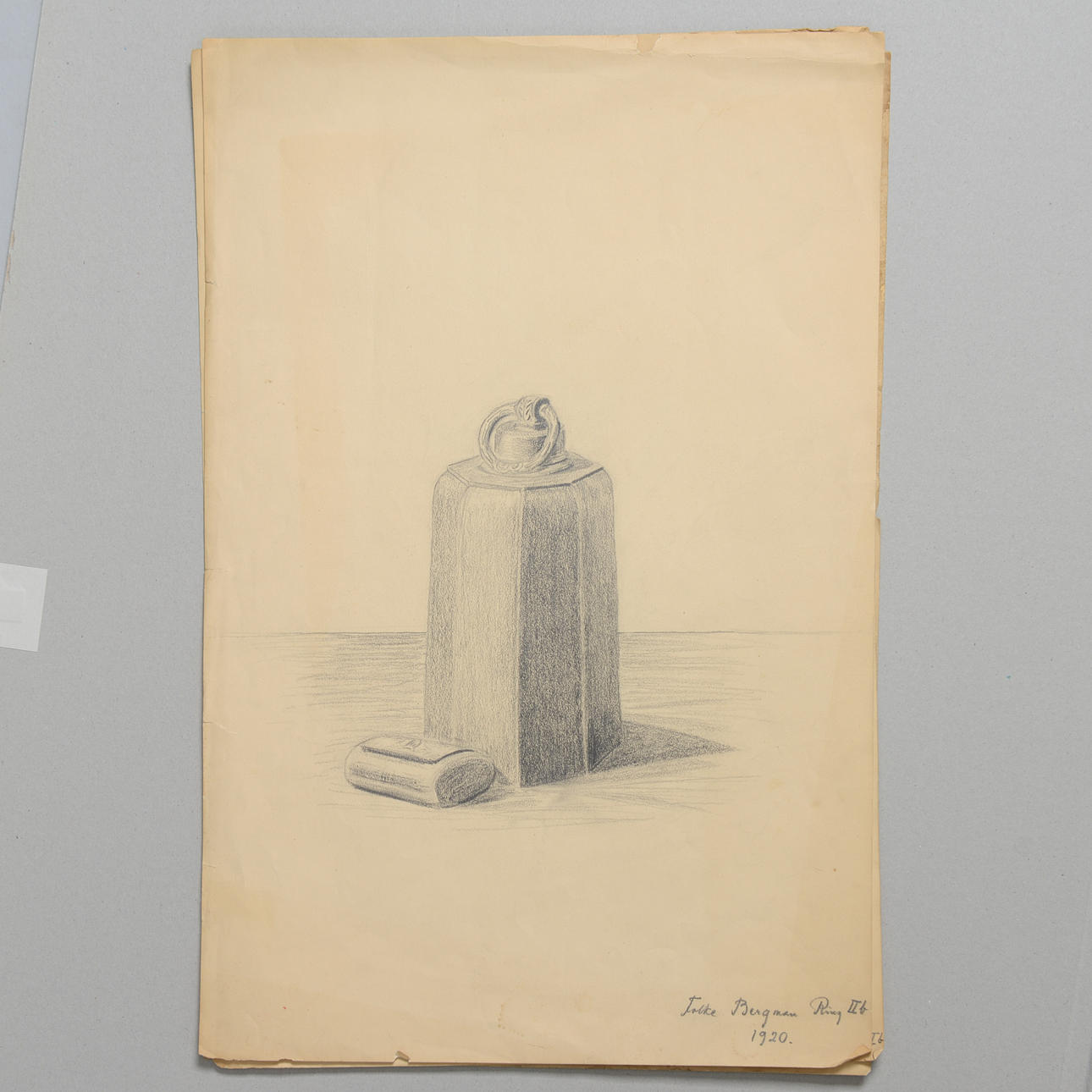 FOLKE BERGMAN. Three signed sketches, 1920's.