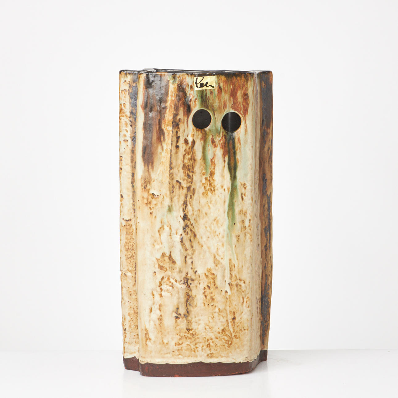 HELMUT FRIEDRICH SCHÄFFENACKER. attributed, floor vase, stoneware, glazed, unsigned, labeled.