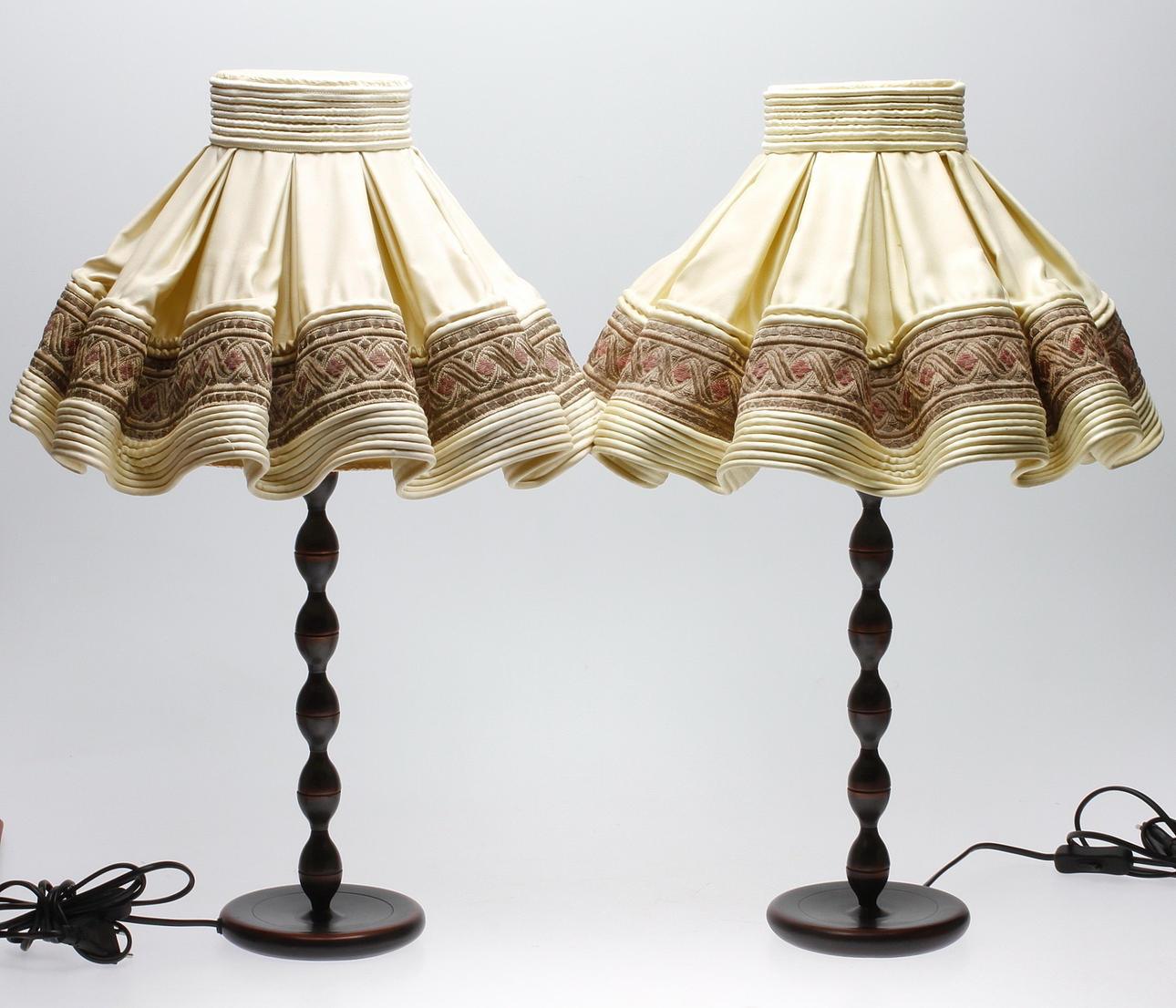 BORDSLAMPOR, ett par, 1900/2000-tal.