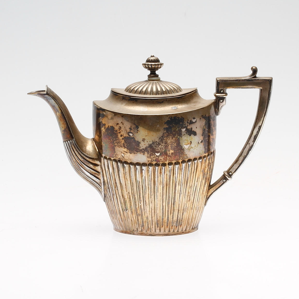 MOCKAKANNA, silver, gustaviansk-stil, CFC, Stockholm 1930, vikt ca. 200,5 gram.