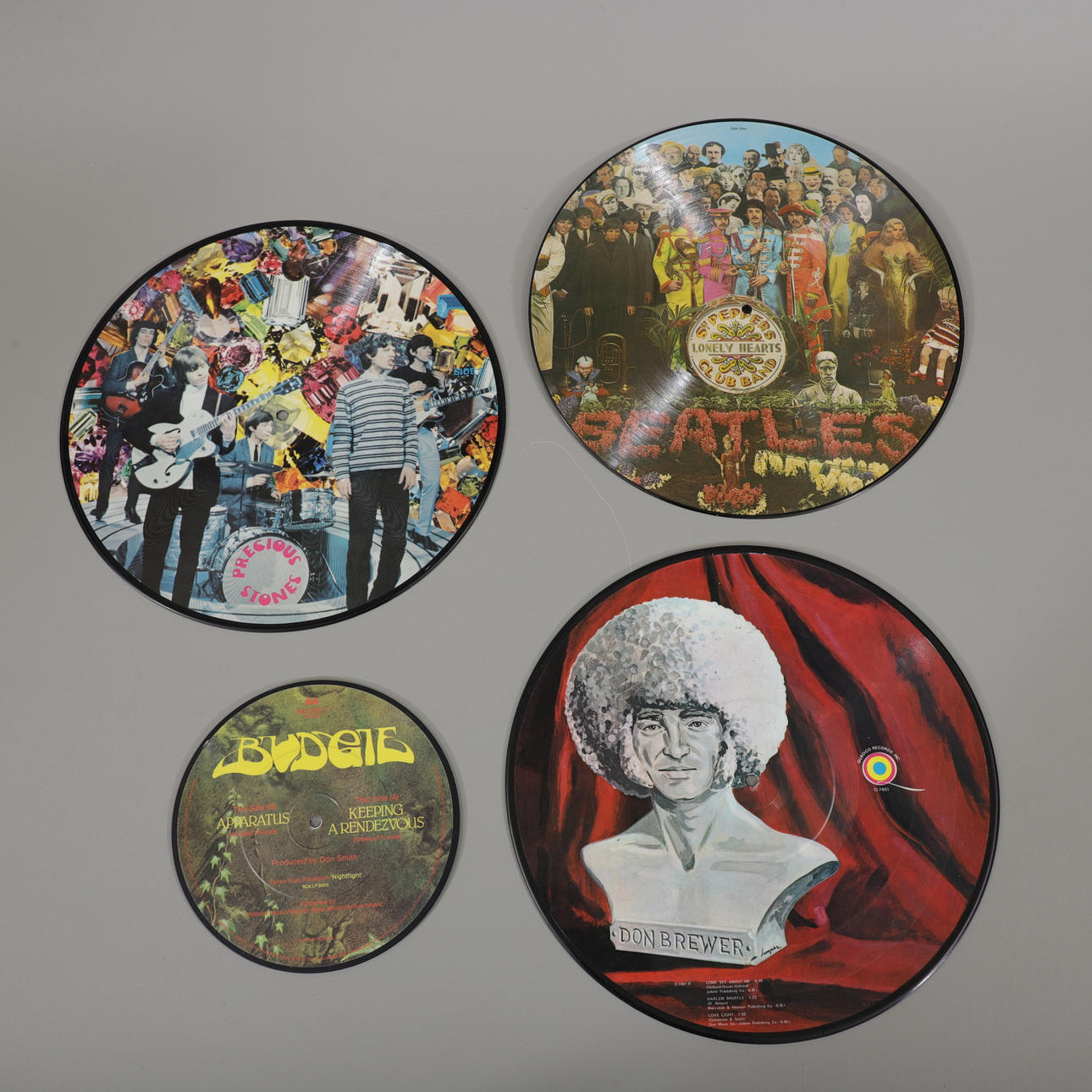A set of four vinyl picture discs, 1970s/80s. Collectables - Audio ...