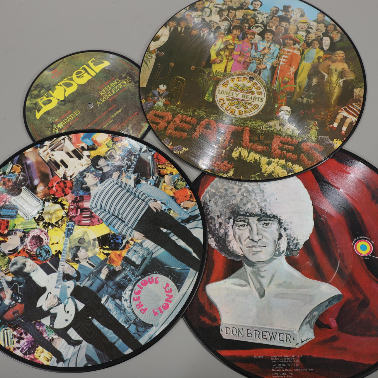 A set of four vinyl picture discs, 1970s/80s. Collectables - Audio ...
