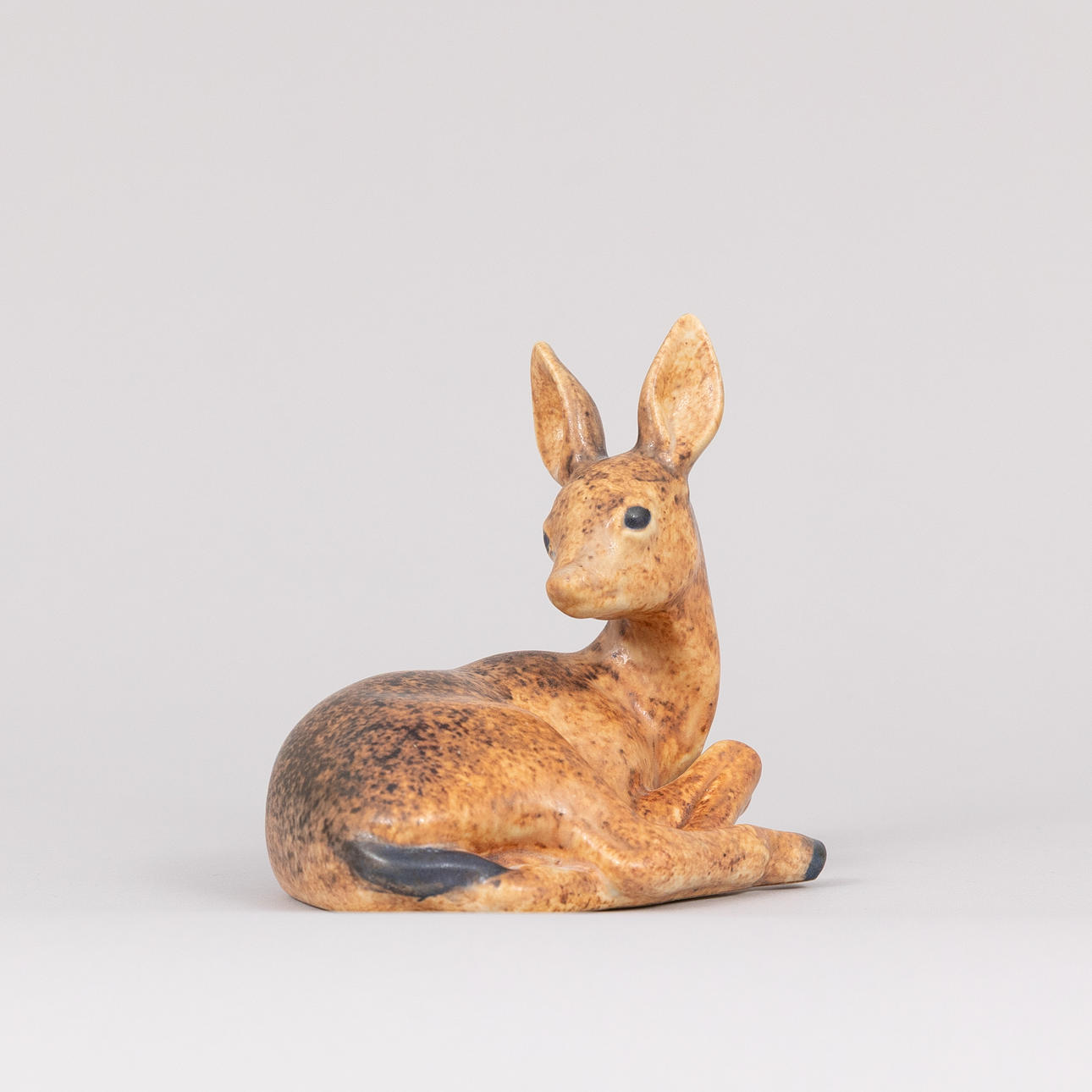PEDER HALD. Stoneware deer, Michael Andersen & Son, Denmark.