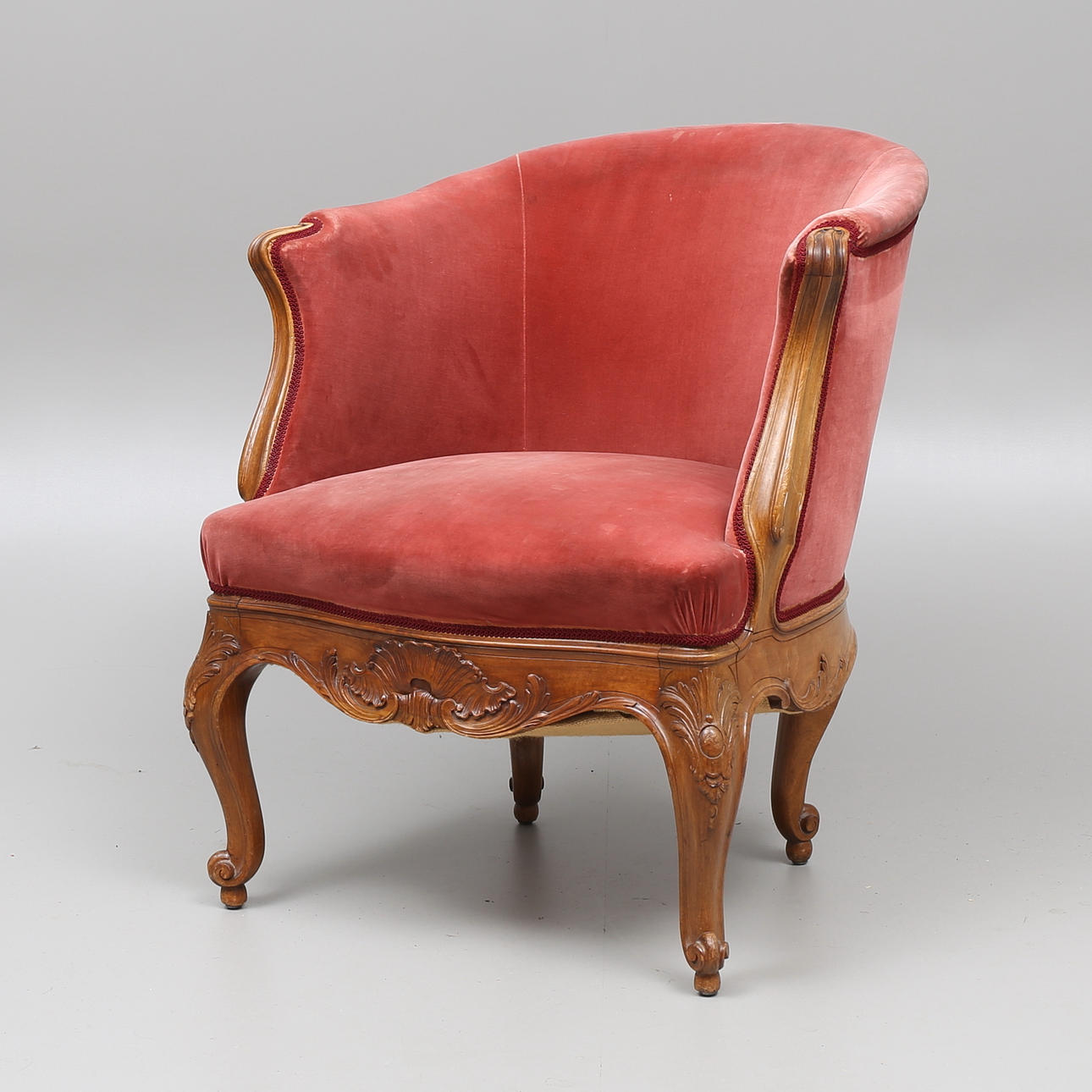 FÅTÖLJ, rokokostil, 1900-tal.