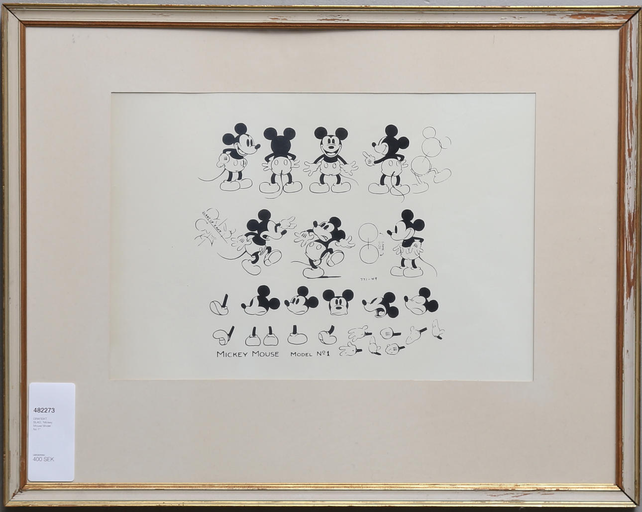 GRAFISKT BLAD, "Mickey Mouse Model No 1".