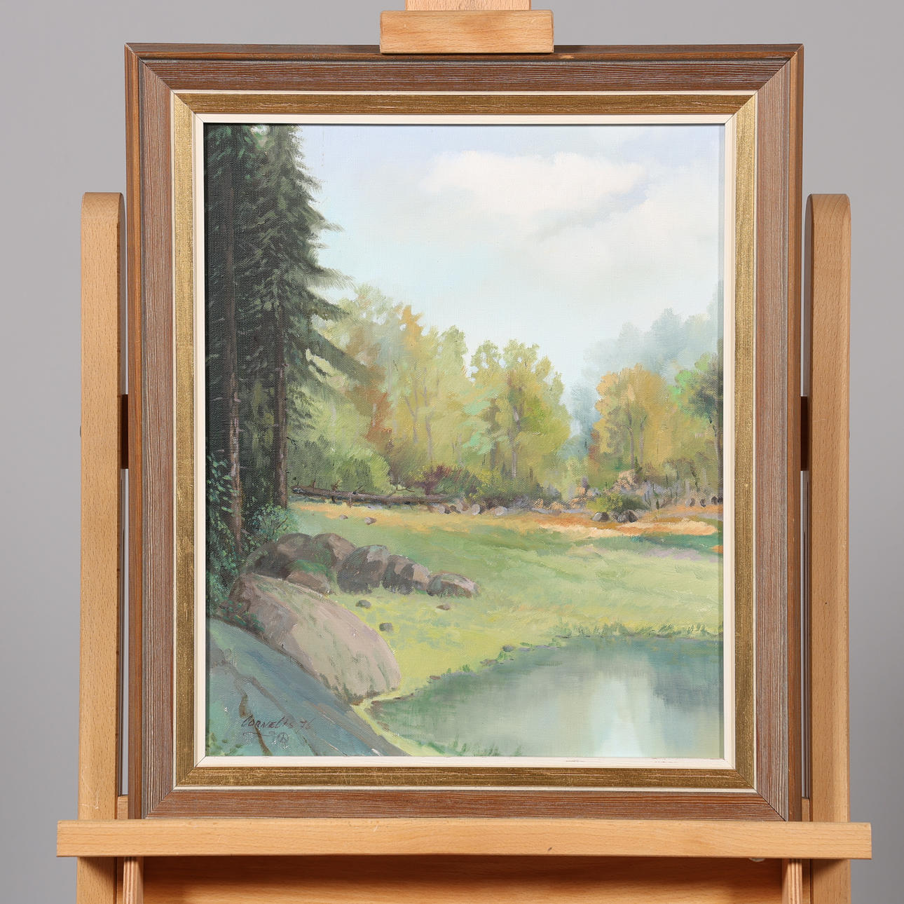 CORNELIS OOMS. OIL ON CANVAS, signed and dated 76.