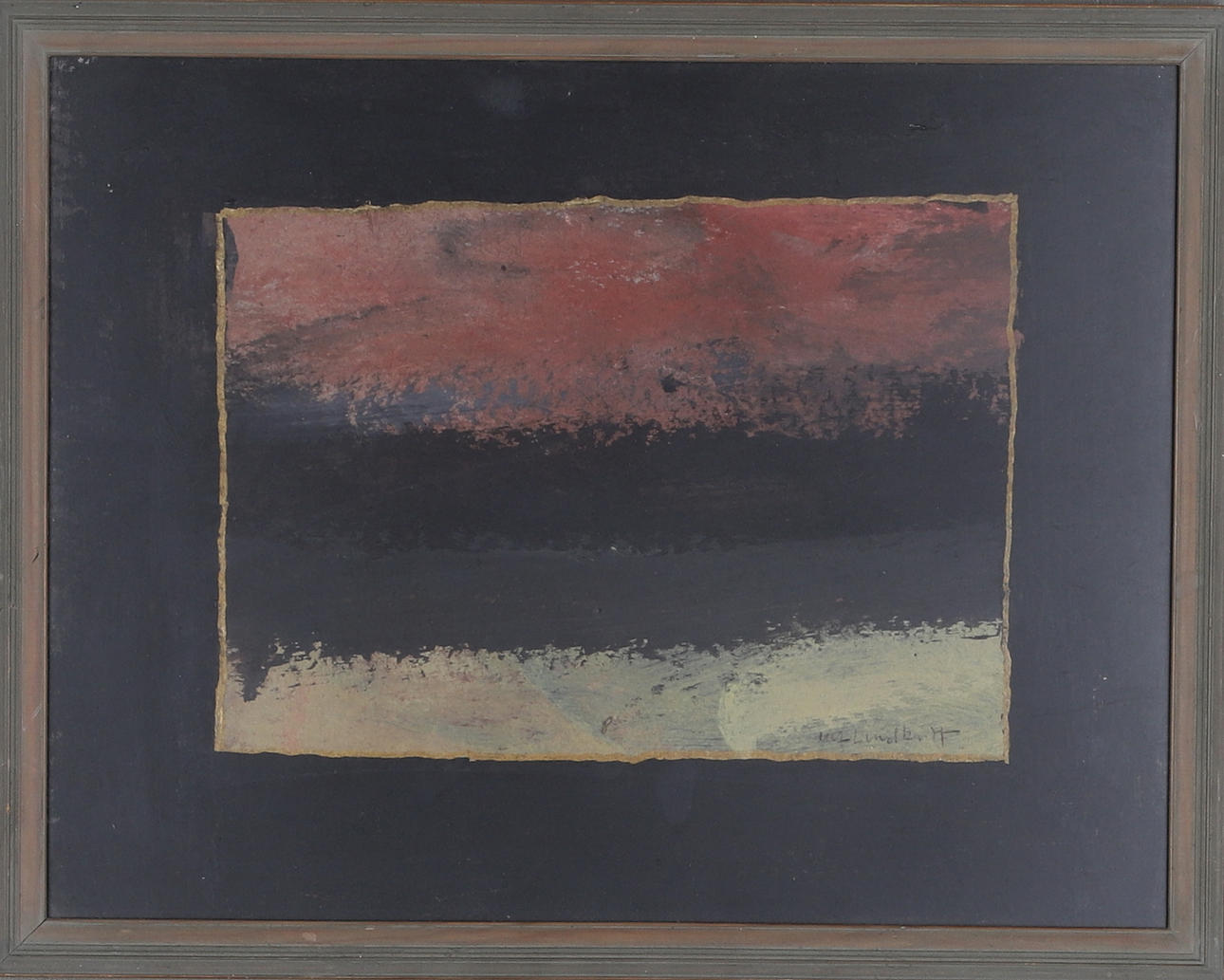 ULF LUNDKVIST. mixed media, signed.