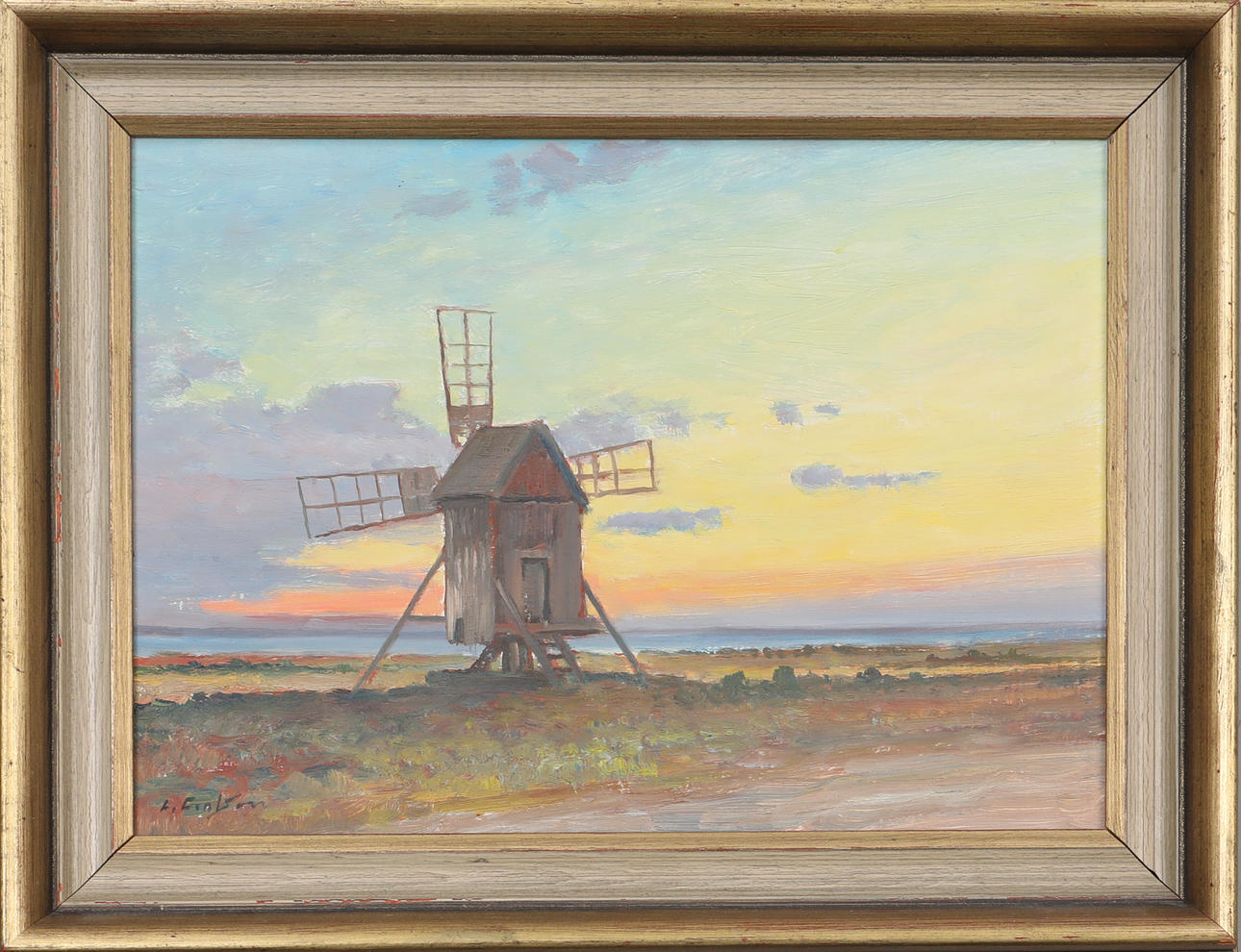 LAGE CARLSSON. Oil on panel, signed.