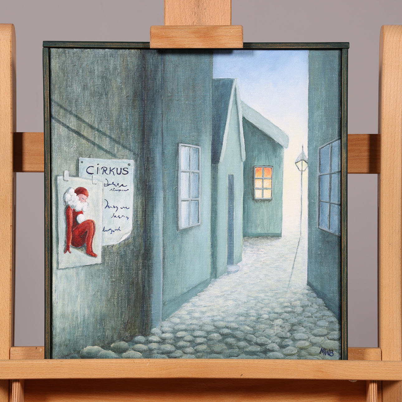 MAJ-BRITT BÄCKSTRÖM. OIL ON CANVAS, “Circus”, signed.