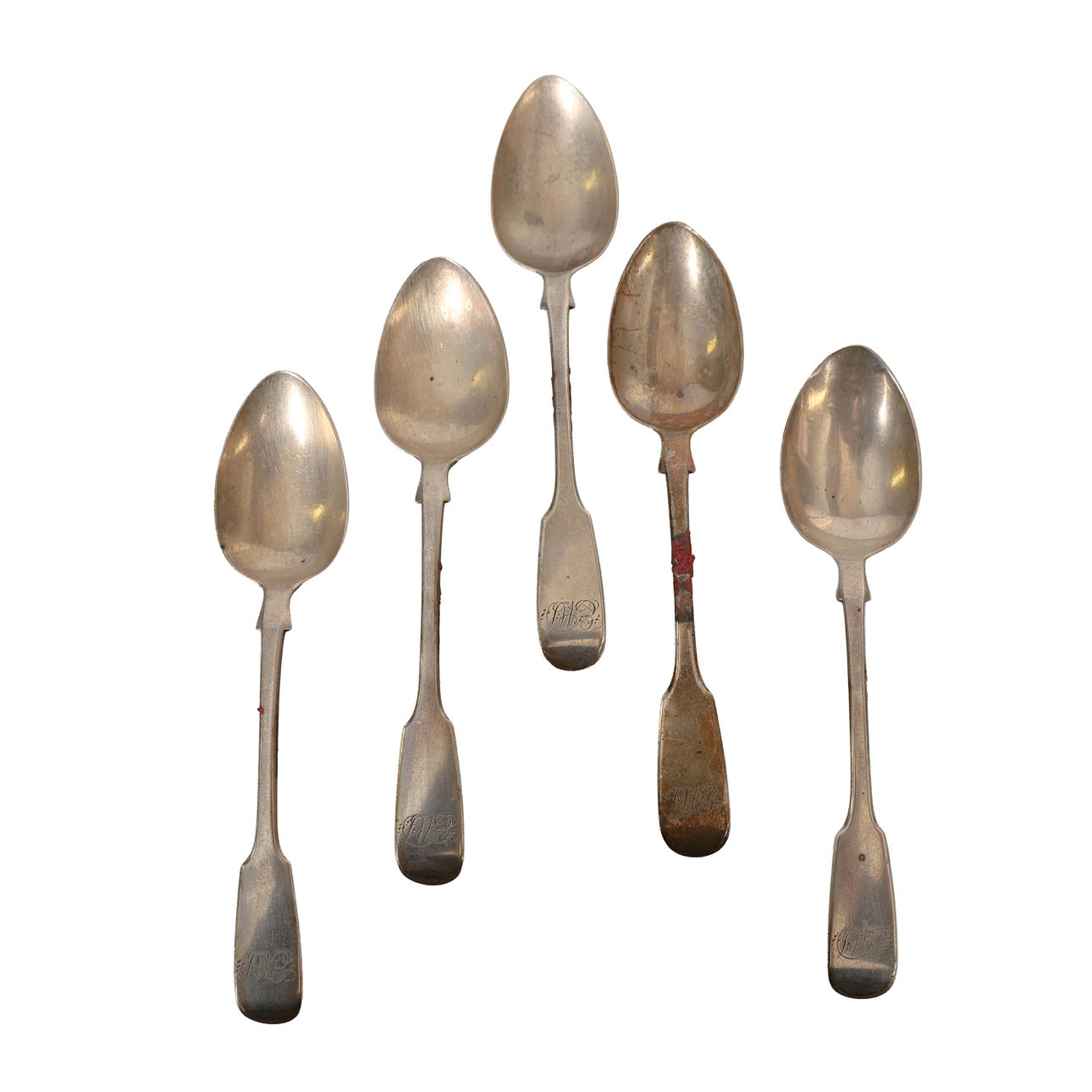 FIVE VICTORIAN SILVER TEASPOONS (5). Silver & Metals - Silver - Auctionet