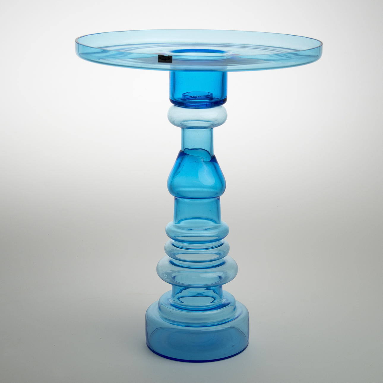 FAT PÅ FOT, 2-delat, blått glas, Nuutajärvi, Notsjö.