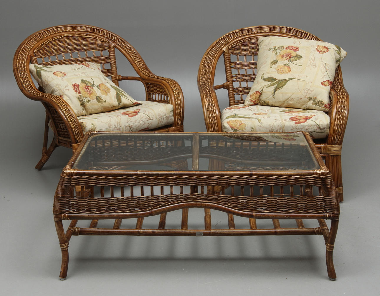 SITTGRUPP, 4 delar, rotting, Artwood, 1900/2000-tal.