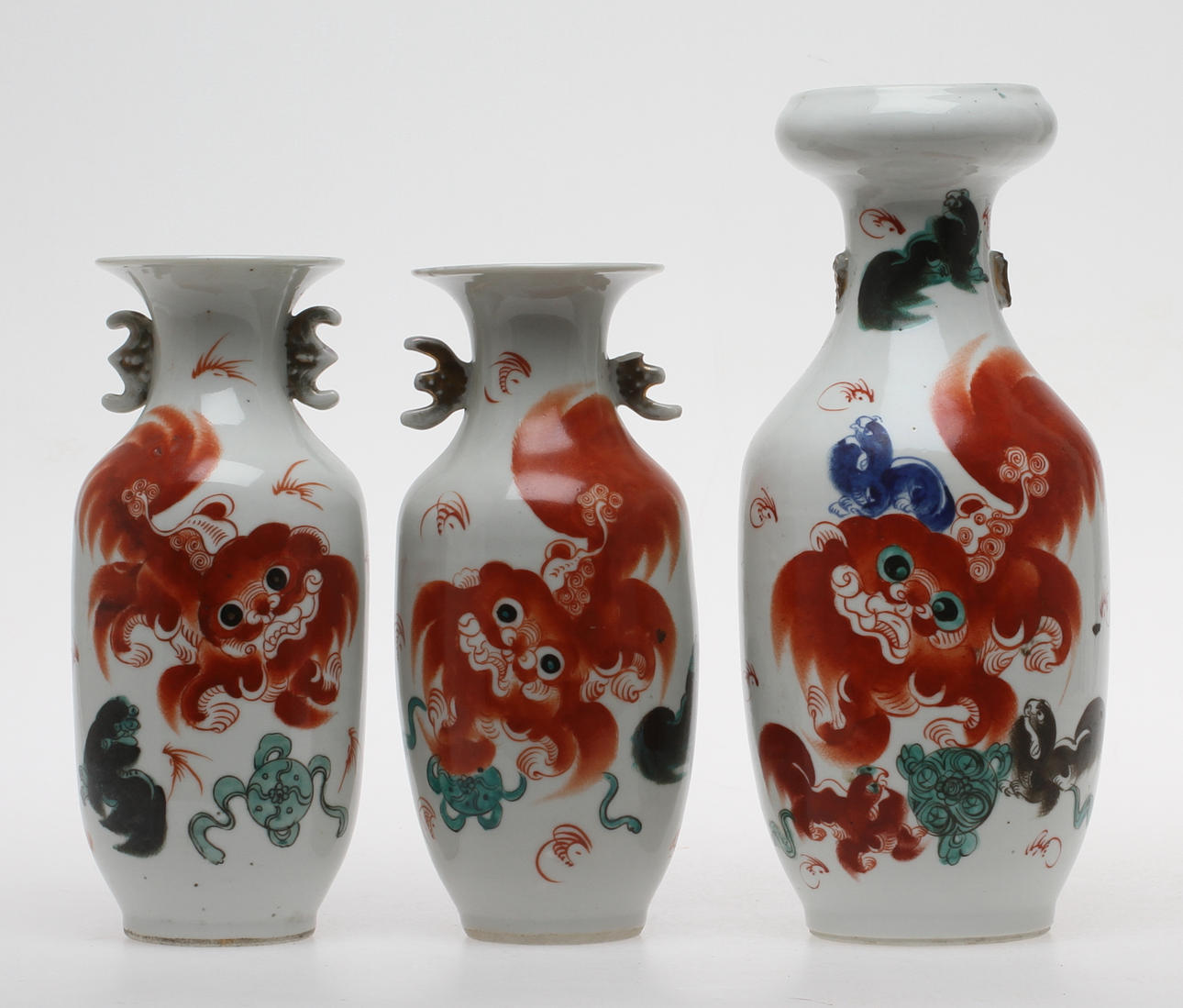 VASER, 3 st, porslin, Kina.