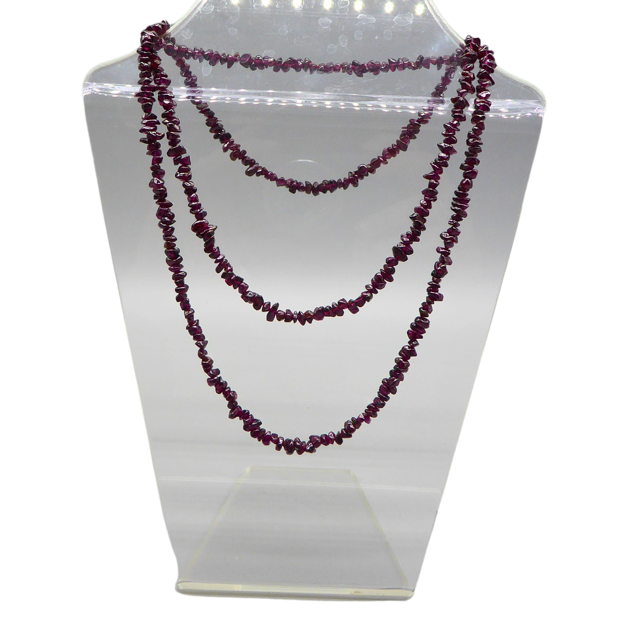 ENDLESS GARNET NECKLACE.