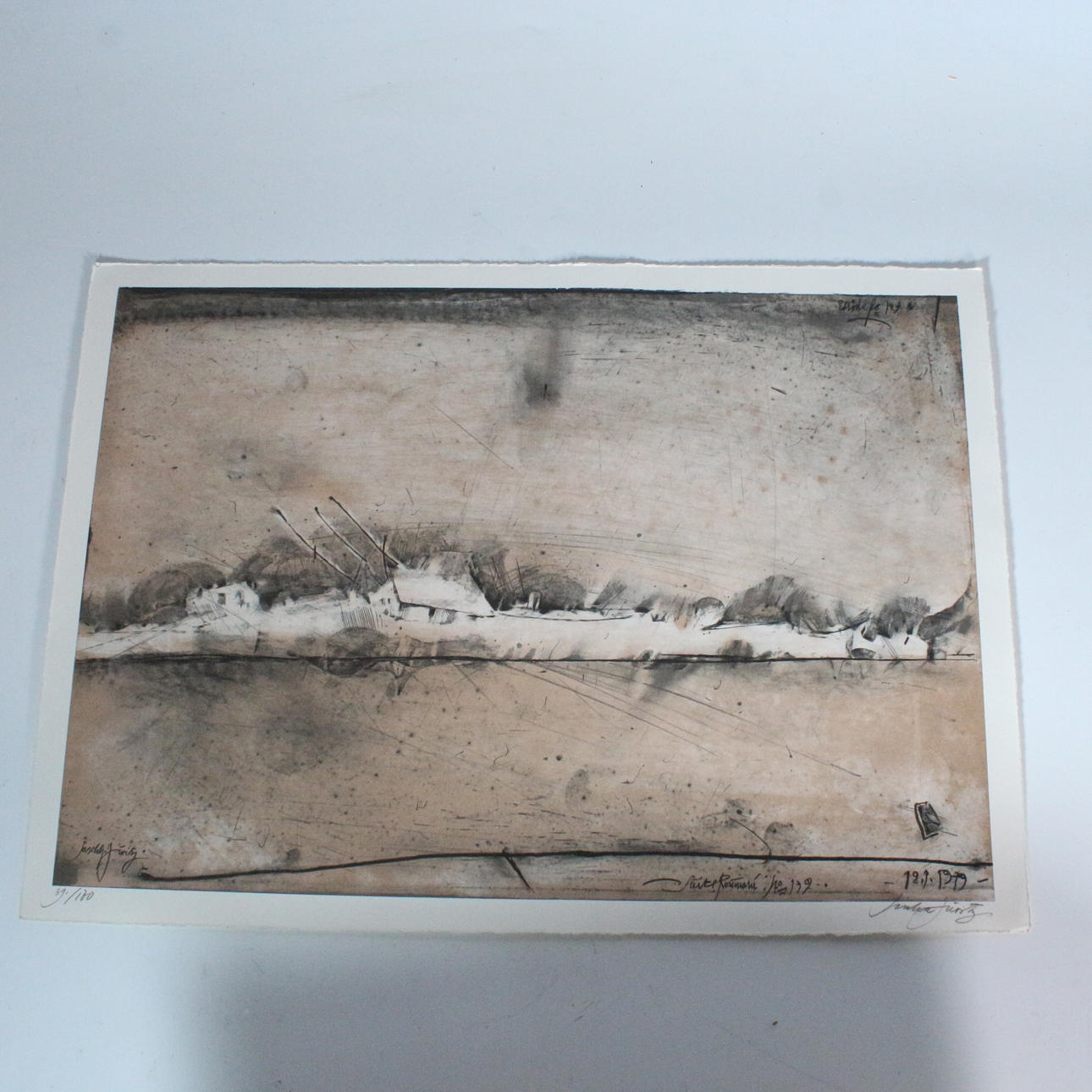 unknown artist, lithograph, “No title”, signed, limited, 39/180.