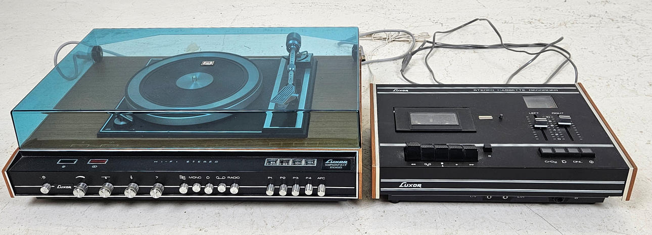 SKIV- och BANDSPELARE, teak, Luxor, 1970-tal. Övrigt - Modern Teknik ...