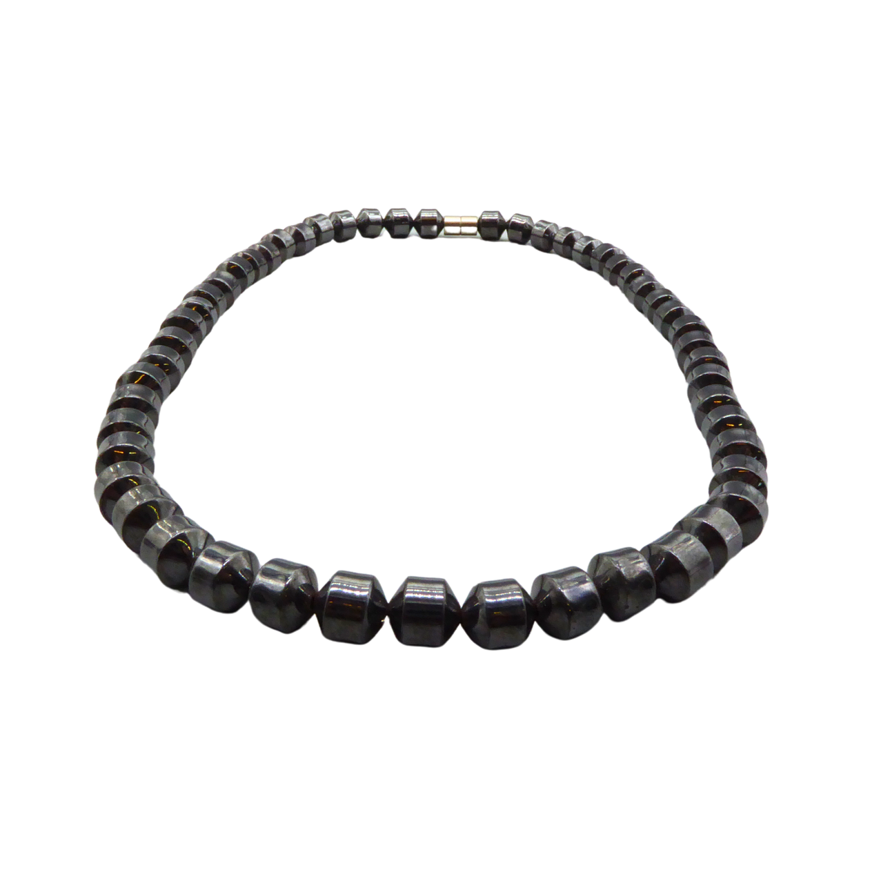 HEMATITE CHAIN WITH MAGNETIC CLASP.