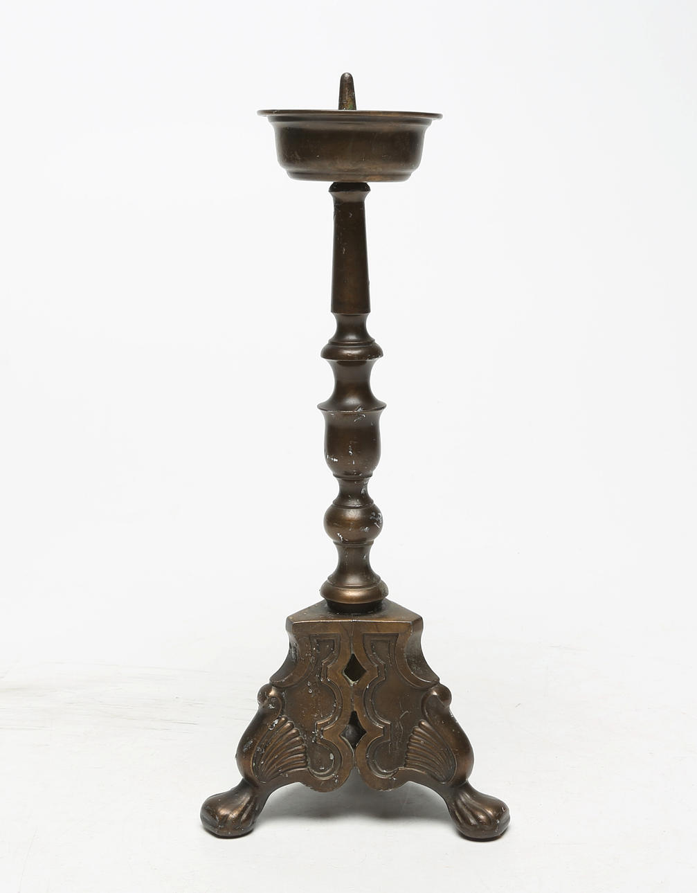 LJUSSTAKE, brons, barockstil.