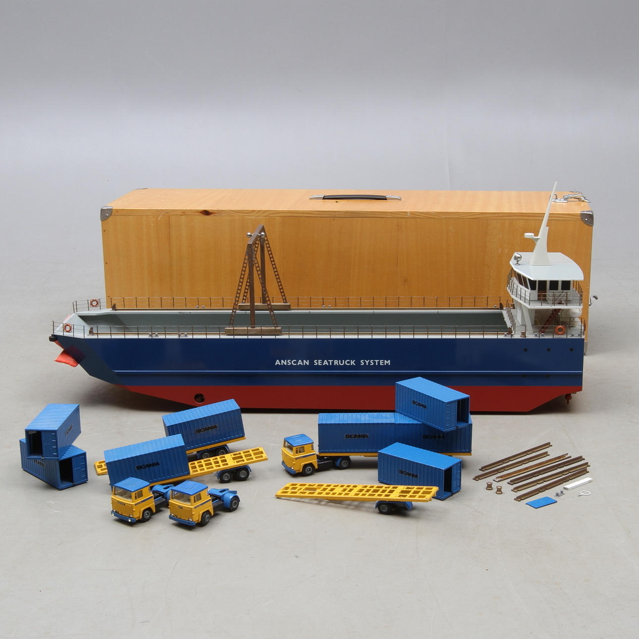 FARTYGSMODELL, Lastfartyg, Anscan Seatruck System, 1900-talets andra hälft.