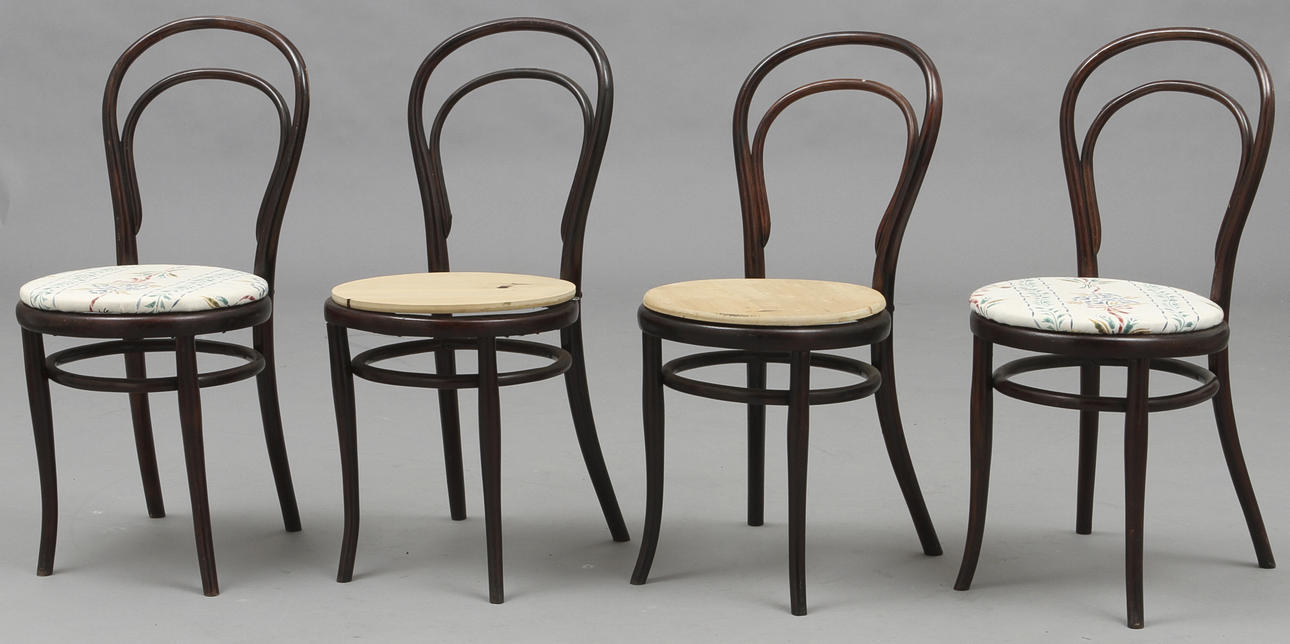 STOLAR, 4 st, Thonet, 1900-talets första del.