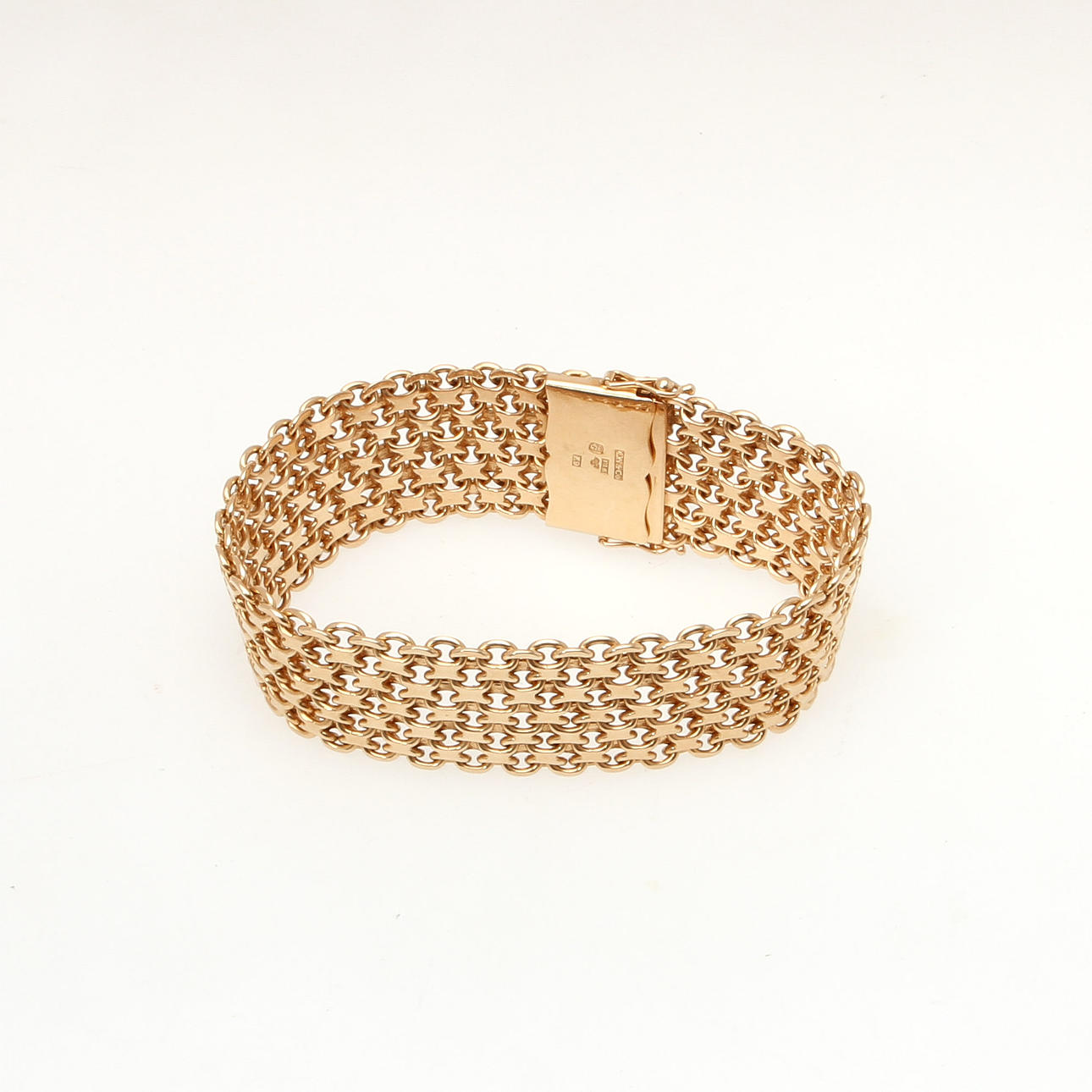 ARMBAND, 18k rödguld, vikt 74,5 gram.