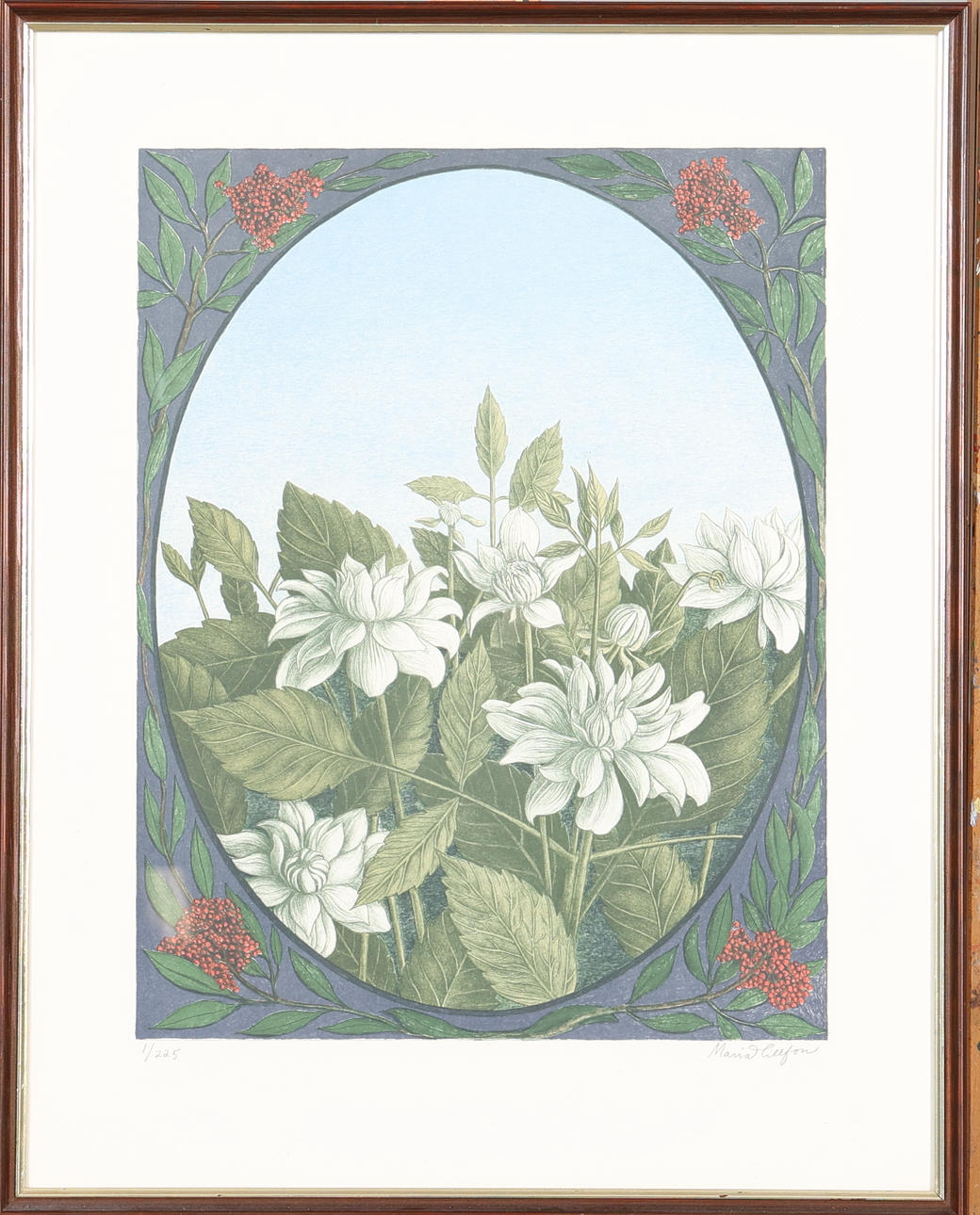 MARIA HILLFON. LITHOGRAPHY signed and numbered.