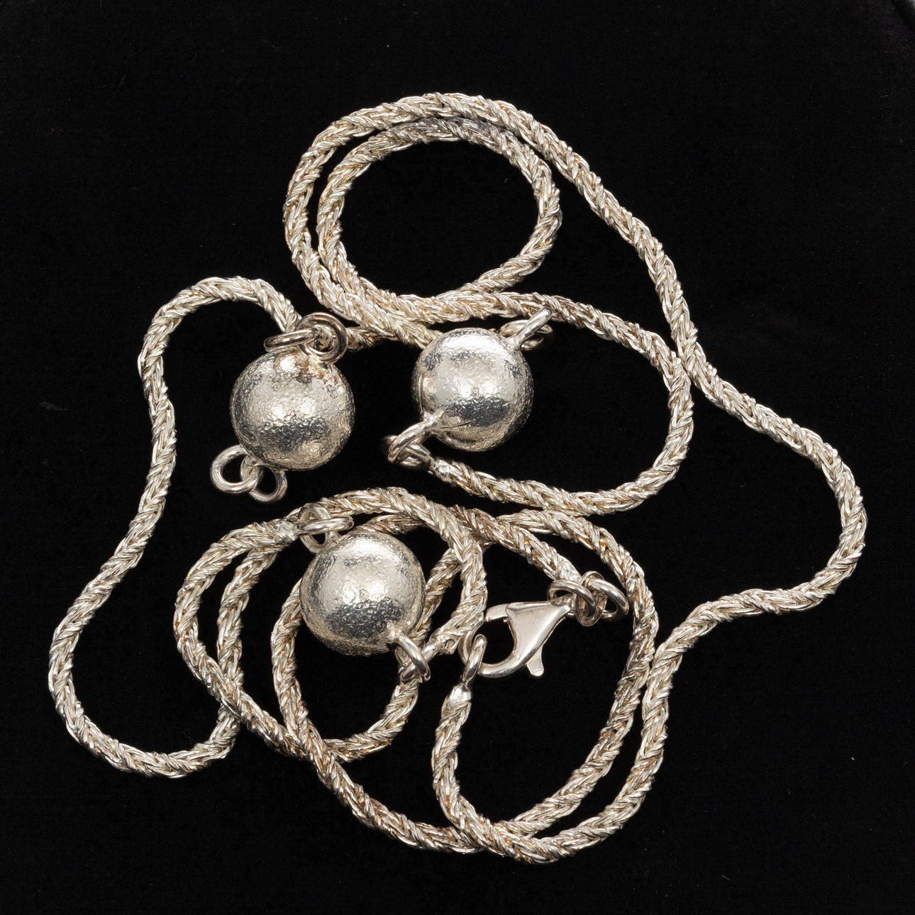 COLLIER, Sterlingsilver.